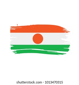 Niger flag, vector illustration