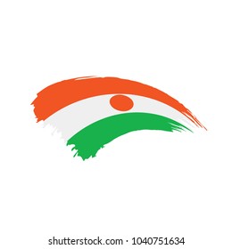Niger flag, vector illustration