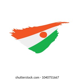 Niger flag, vector illustration