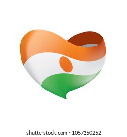Niger flag, vector illustration