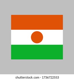 Ilustración vectorial de bandera nigerina de alta calidad para ui y ux, sitio web o aplicación móvil