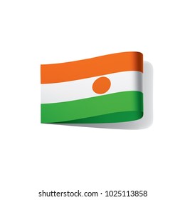 Niger flag, vector illustration on a white background