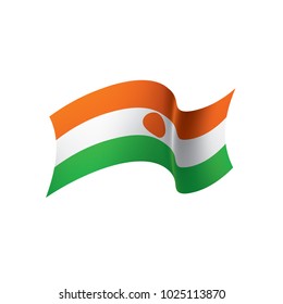 Niger flag, vector illustration on a white background