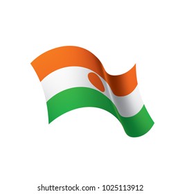 Niger flag, vector illustration on a white background