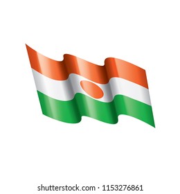 Niger flag, vector illustration on a white background