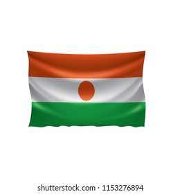 Niger flag, vector illustration on a white background