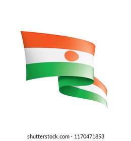 Niger flag, vector illustration on a white background