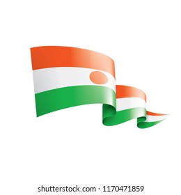 Niger flag, vector illustration on a white background