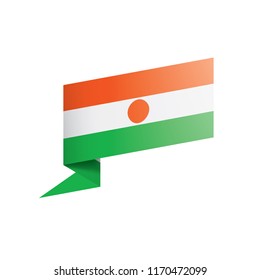 Niger flag, vector illustration on a white background