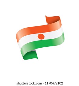 Niger flag, vector illustration on a white background