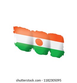 Niger flag, vector illustration on a white background.