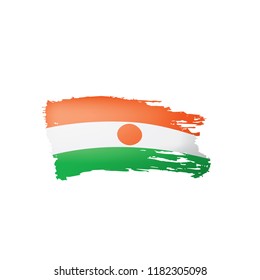 Niger flag, vector illustration on a white background.