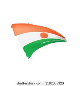 Niger flag, vector illustration on a white background.