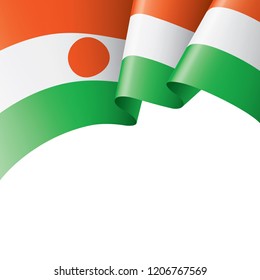 Niger flag, vector illustration on a white background