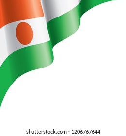 Niger flag, vector illustration on a white background