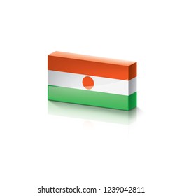 Niger flag, vector illustration on a white background