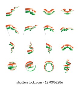 Niger flag, vector illustration on a white background