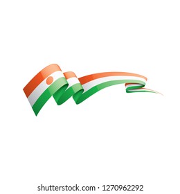 Niger flag, vector illustration on a white background