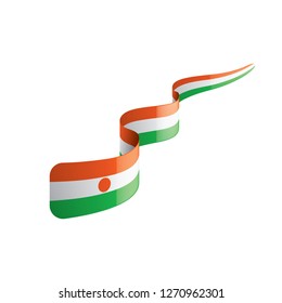 Niger flag, vector illustration on a white background