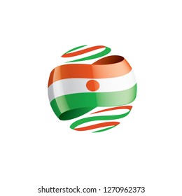 Niger flag, vector illustration on a white background