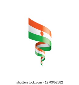 Niger flag, vector illustration on a white background