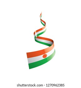Niger flag, vector illustration on a white background