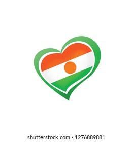 Niger flag, vector illustration on a white background