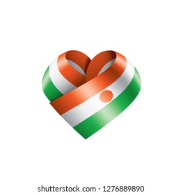Niger flag, vector illustration on a white background