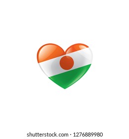 Niger flag, vector illustration on a white background