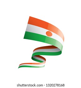 Niger flag, vector illustration on a white background