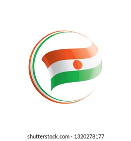 Niger flag, vector illustration on a white background