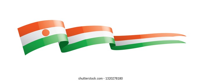 Niger flag, vector illustration on a white background