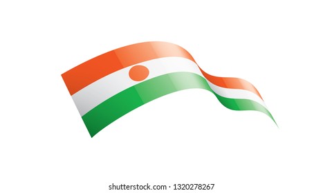 Niger flag, vector illustration on a white background