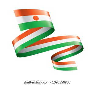 Niger flag, vector illustration on a white background