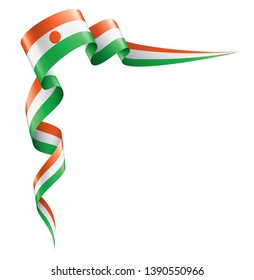 Niger flag, vector illustration on a white background