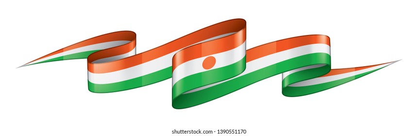 Niger flag, vector illustration on a white background