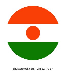 Niger flag vector illustration. Simple flag Niger icon emoji design.