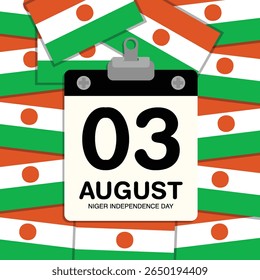 Calendario del Pequeño Muro del Día de la Independencia de Níger