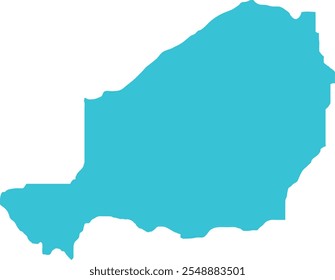 Mapa do Níger, Mapa do país, Níger, Mapa da fronteira, Linha de fronteira do Níger, Mapa geográfico