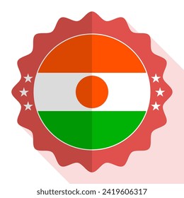 Niger quality emblem, label, sign, button. Vector illustration.