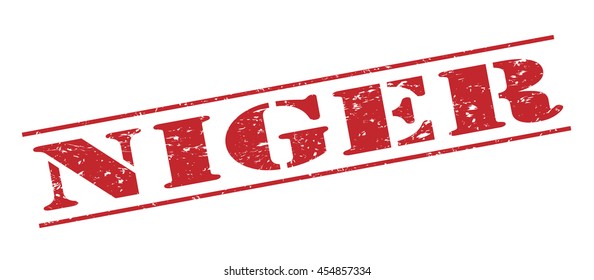niger vector stamp on white background