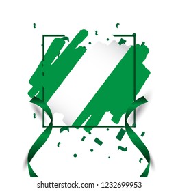 Nigeria Brush Logo Vector Template Design Illustration