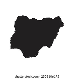 Nigeria country icon map design