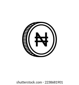 Nigeria Currency Symbol, Nigerian Naira Icon, NGN Sign. Vector Illustration