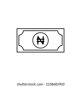 Nigeria Currency Symbol, Nigerian Naira Icon, NGN Sign. Vector Illustration