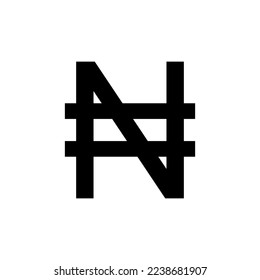 Nigeria Currency Symbol, Nigerian Naira Icon, NGN Sign. Vector Illustration