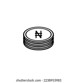Nigeria Currency Symbol, Nigerian Naira Icon, NGN Sign. Vector Illustration