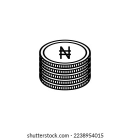 Nigeria Currency Symbol, Nigerian Naira Icon, NGN Sign. Vector Illustration