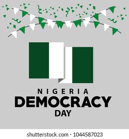 Nigeria Democracy Day Vector Template Design