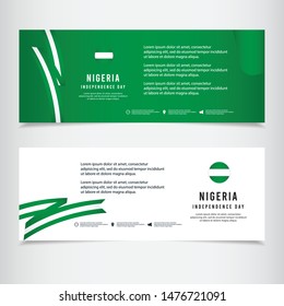 Nigeria democracy day vector template. Design illustration for banner; advertising; greeting cards or print. Design happiness celebration.